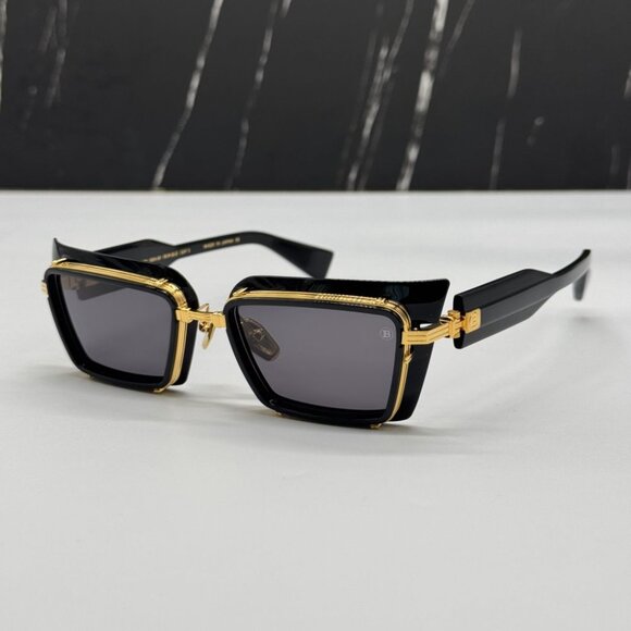 NEW BALMAIN ADMIRABLE UNISEX SUNGLASSES BALMAIN  BPS-130A BLACK - Picture 3 of 14